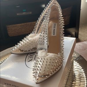 Steve Madden... Vala-s Clear 4 inch heel
